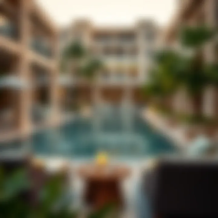 Luxurious outdoor amenities at Adagio the Palm