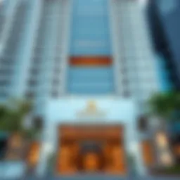 Stunning façade of Address Downtown Residence showcasing modern architectural design