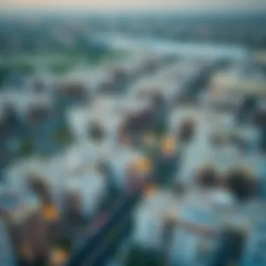 Aerial View of Affordable Residential Community Aerial view of affordable residential community in Dubai