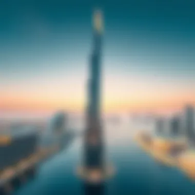 Futuristic Vision of Dubai Creek Tower Render of the Dubai Creek Tower in a futuristic setting