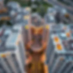 Aerial view of Belhasa Karama showcasing modern architecture