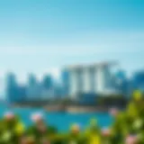 Skyline of Bluewaters Island Stunning view of the Bluewaters Island skyline featuring modern architecture