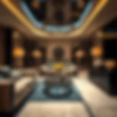 Lavish Interior Design of Bugatti Residences Interior of a lavish Bugatti residence with unique decor