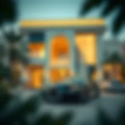 Stunning exterior view of Bugatti Residences showcasing luxurious architectural design