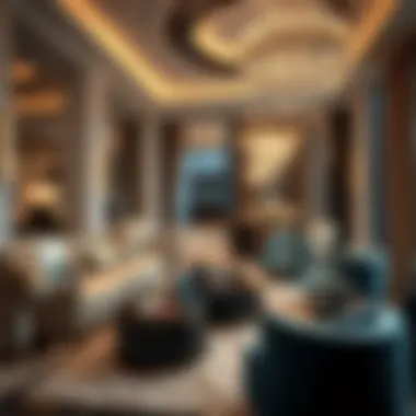 Opulent interior showcasing lavish amenities and furnishings of Bugatti Residences