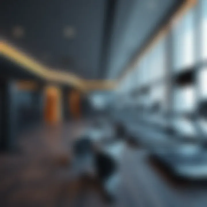 Modern fitness center equipped with state-of-the-art amenities