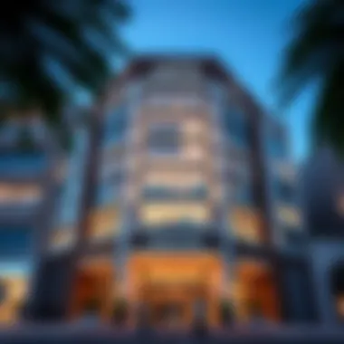 The Architectural Elegance of Business Centres in Dubai Modern business centre facade in Dubai