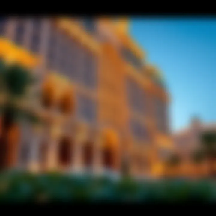 The stunning architectural facade of Caesars Palace Dubai