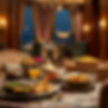 A luxurious dining setup featuring classic Eid dishes