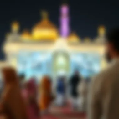 A festive gathering celebrating Eid with local customs and traditions