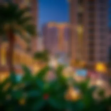 Vibrant neighborhood surrounding Citadines Metro Central Dubai