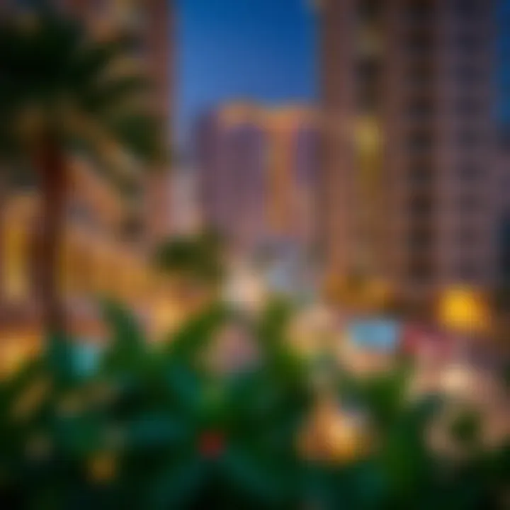 Vibrant neighborhood surrounding Citadines Metro Central Dubai