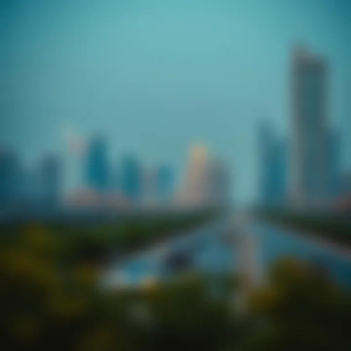 UAE skyline highlighting sustainable urban transport