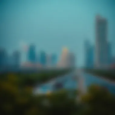 Sustainable Transportation in the UAE UAE skyline highlighting sustainable urban transport