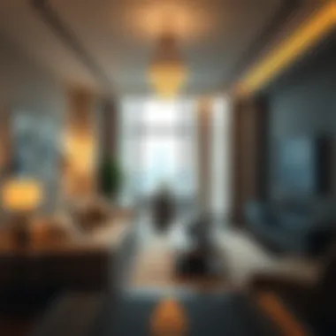 Luxurious Living Spaces in Jumeirah Bay Tower X3 Interior layout of a luxury apartment in Jumeirah Bay Tower X3 highlighting modern amenities