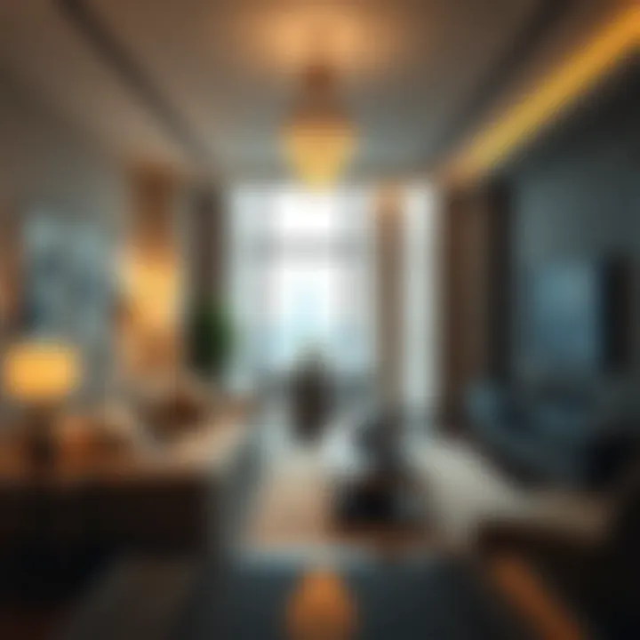 Luxurious Living Spaces in Jumeirah Bay Tower X3 Interior layout of a luxury apartment in Jumeirah Bay Tower X3 highlighting modern amenities