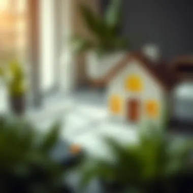 Homeownership and Financial Planning A conceptual image of a house with financial documents