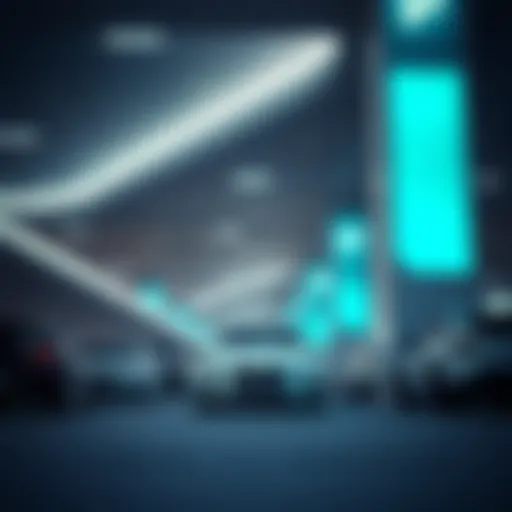 A modern parking facility in Dubai showcasing advanced technology