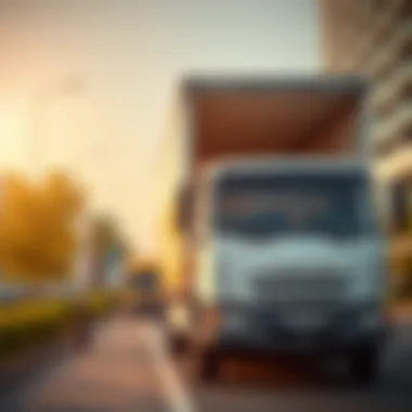 Efficient Logistics for Furniture Moving Moving truck ready for relocation services