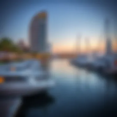 Luxurious marina facilities at Creek Harbor