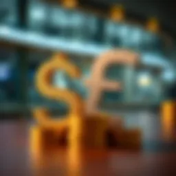 Currency symbols representing USD and AED