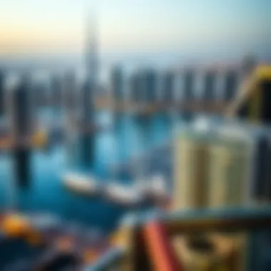 Stunning Views of the Dubai Marina from Damac Harbour Stunning views of the Dubai Marina from Damac Harbour