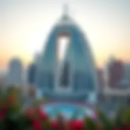 Stunning skyline view showcasing Damac Rotana's architectural marvel.