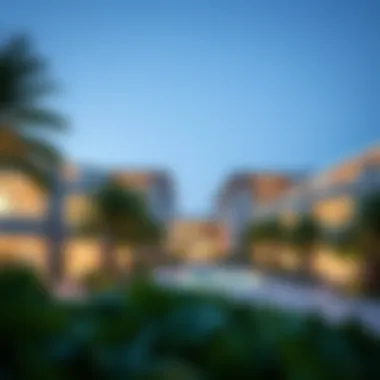 Architectural rendering of the innovative design elements in Dubai Hill Park.