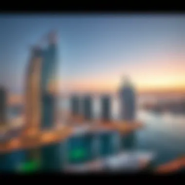 Luxury Tower Overlooking Dubai Marina Luxurious residential tower overlooking the marina
