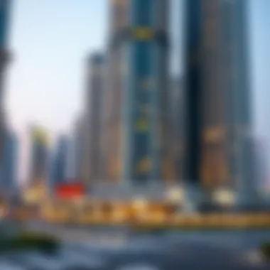 An illustration of the Dubai skyline symbolizing opportunities for expatriates