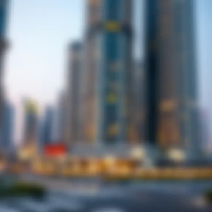 An illustration of the Dubai skyline symbolizing opportunities for expatriates