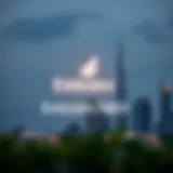 Emirates NBD logo against a backdrop of Dubai skyline