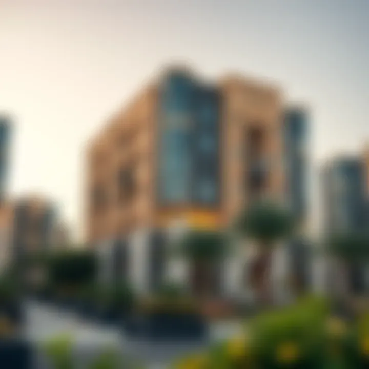 Stylish apartment buildings representing diverse property options in Al Barsha.