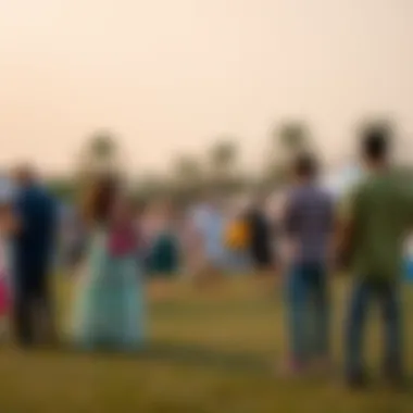 A community event taking place in Al Barsha South Park