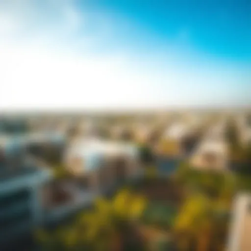 Panoramic View of Al Heerah A panoramic view of Al Heerah showcasing its modern architecture and lush landscapes