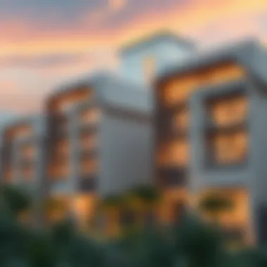Contemporary residential developments exemplifying the real estate market in Al Heerah