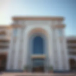 Stunning architectural facade of Al Khazna Center