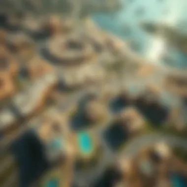 Aerial Perspective of Al Majaz Aerial view of Al Majaz highlighting its strategic location