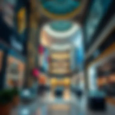 Luxury Retail Experience at المارية مول Vibrant retail spaces filled with luxurious products and brands