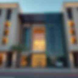 Stunning architectural facade of Al Maskan 2 showcasing modern design.