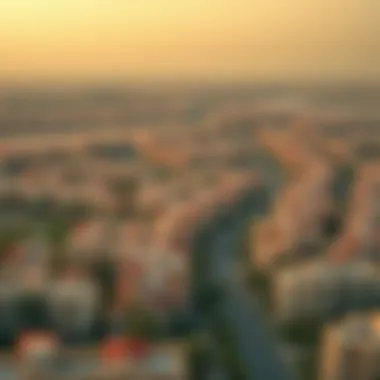 Panoramic view of the Al Jafiliya community surrounding Al Maskan 2.