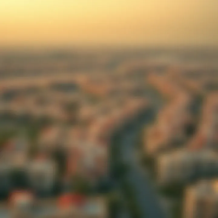 Panoramic view of the Al Jafiliya community surrounding Al Maskan 2.