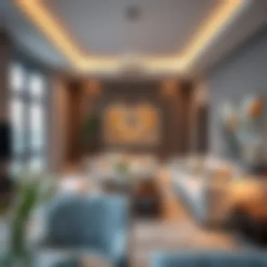 Luxurious interiors of a residence in Al Maskan 2 exemplifying modern living.