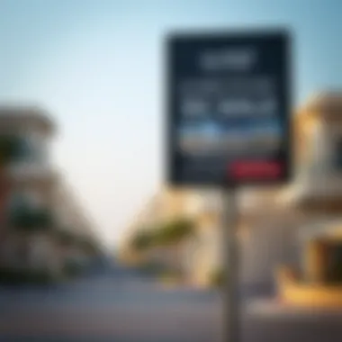Real Estate Opportunities in Al Wasl Village Real estate signage indicating available properties for sale in Al Wasl Village