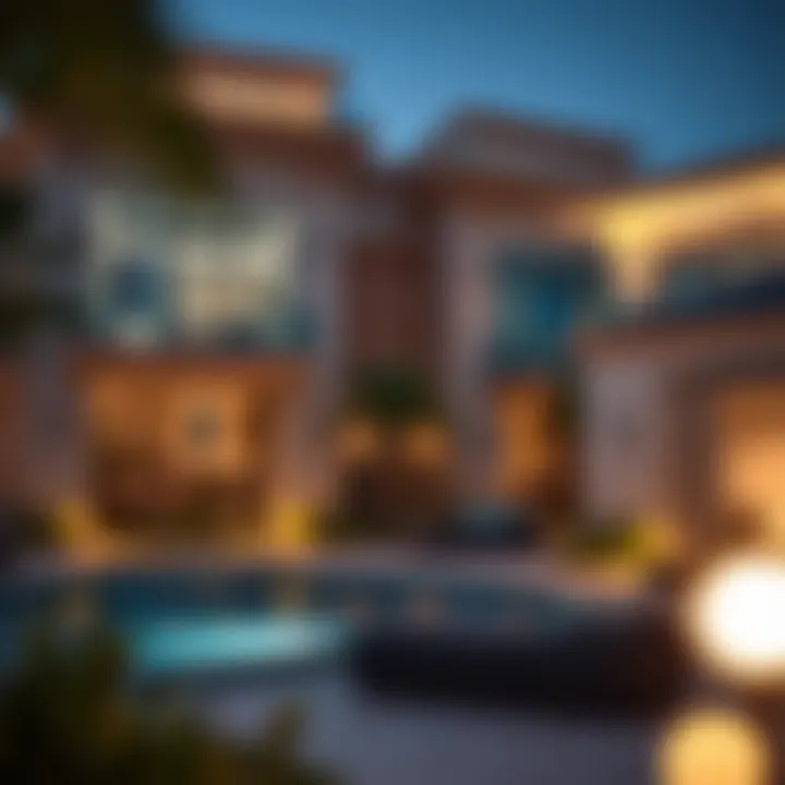 Luxury residential properties highlighting real estate options in Al Zarrah.