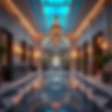 A welcoming apartment lobby in Dubai