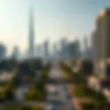 A stunning skyline view of Dubai featuring Azizi Developments properties.
