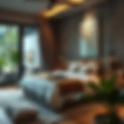 Cozy bed space setup in Discovery Gardens