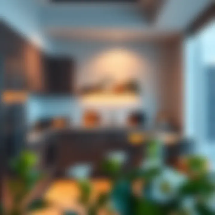 Modern apartment kitchen shared by tenants