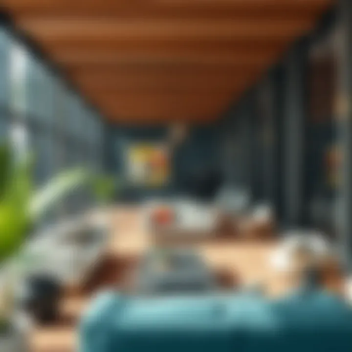 Stylish communal area fostering interaction